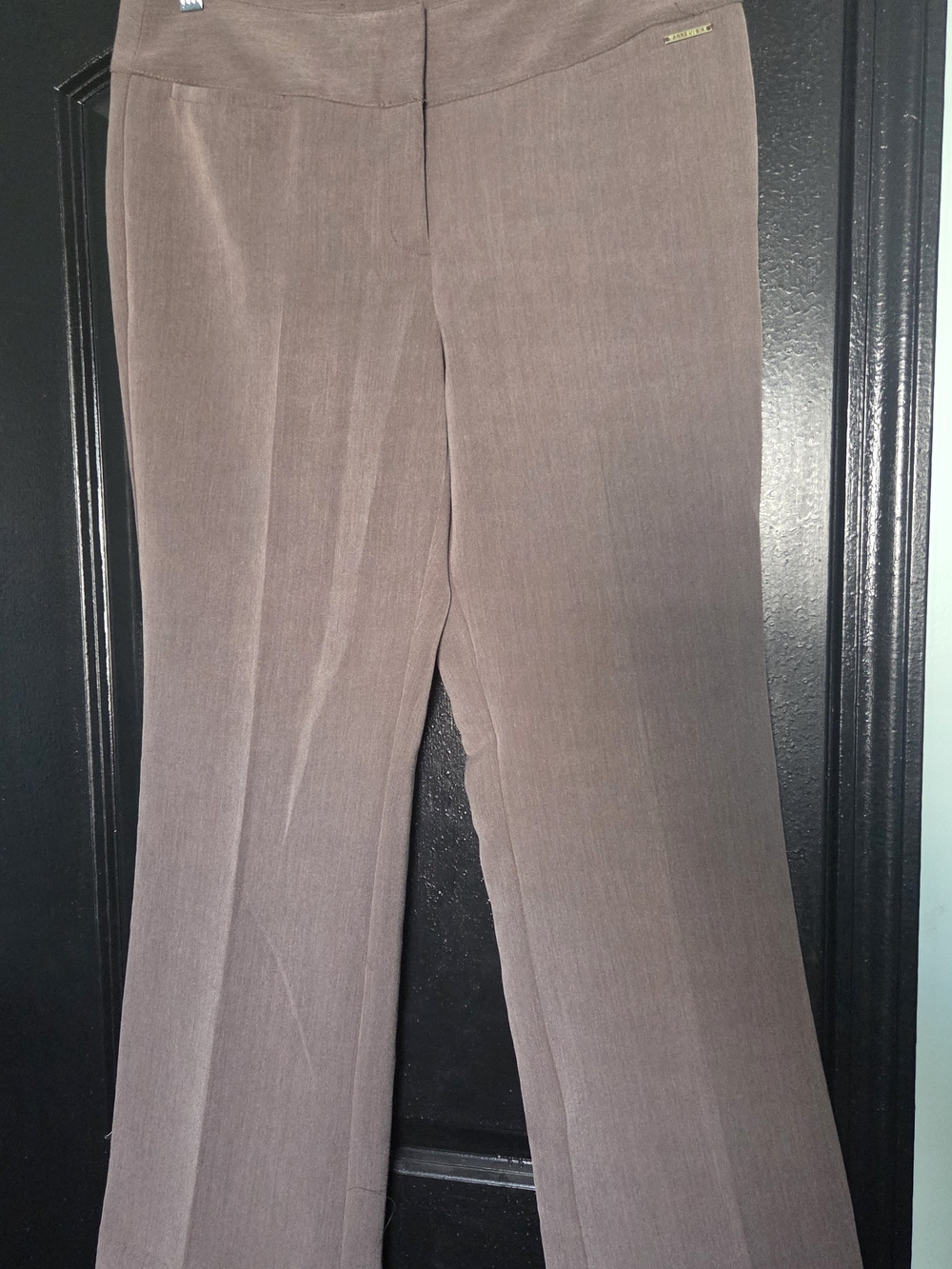 Anne Klein Taupe Boot Cut Dress Pants